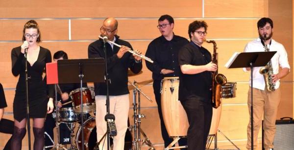 Occ Jazz Band performing at the Gateway Building